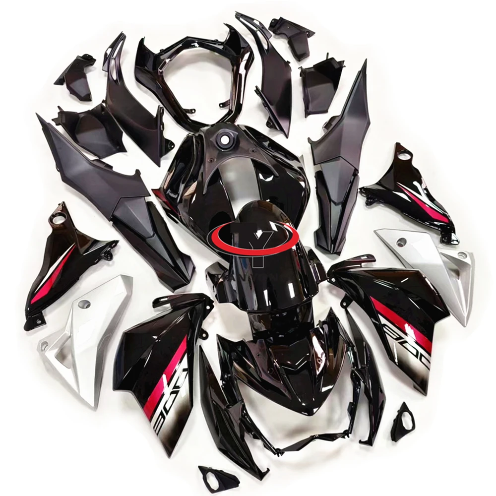 Motorcycle Full Fairing Kit For Z800 2013 2014 2015 2016 Injection Rose red and black floral lines Bodywork Cowling