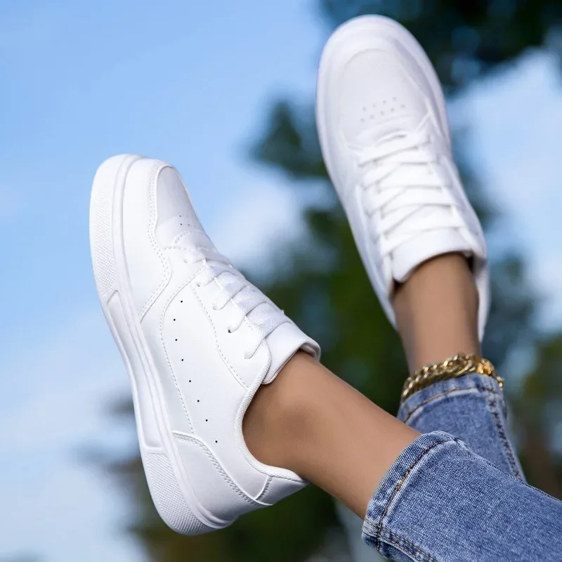YRZL Womens Sneakers Ladies Casual White Shoes Men Women Skateboard Shoes Comfortable Walking Non Slip Women's Vulcanize Shoes