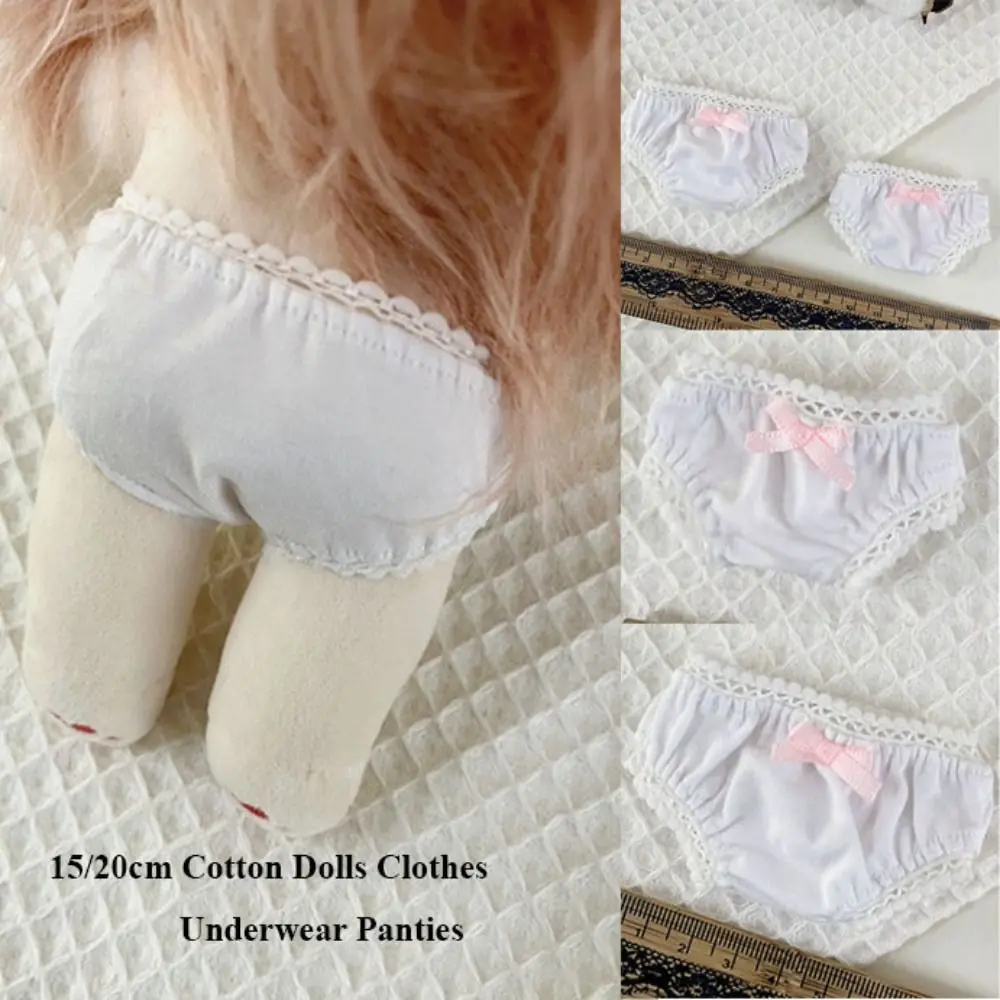 High Quality Multistyles Doll Fashion Clothes Cotton Doll Underwear Lace Underwear 15/20cm Cotton Dolls