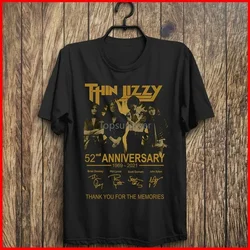 Thin Lizzy 52Th Anniversary 1969 2021 Signature T Shirt Thin Lizzyrock Band T Shirt