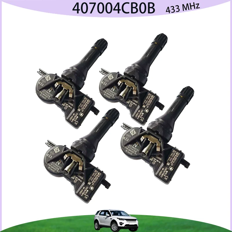 

1/4PCS 407004CB0B Tire Pressure Sensor For Nissan Qashgai (from 2016-10 to 2020-09) 433MHZ Car TPMS 40700-4CB0A 40700-4CB1B