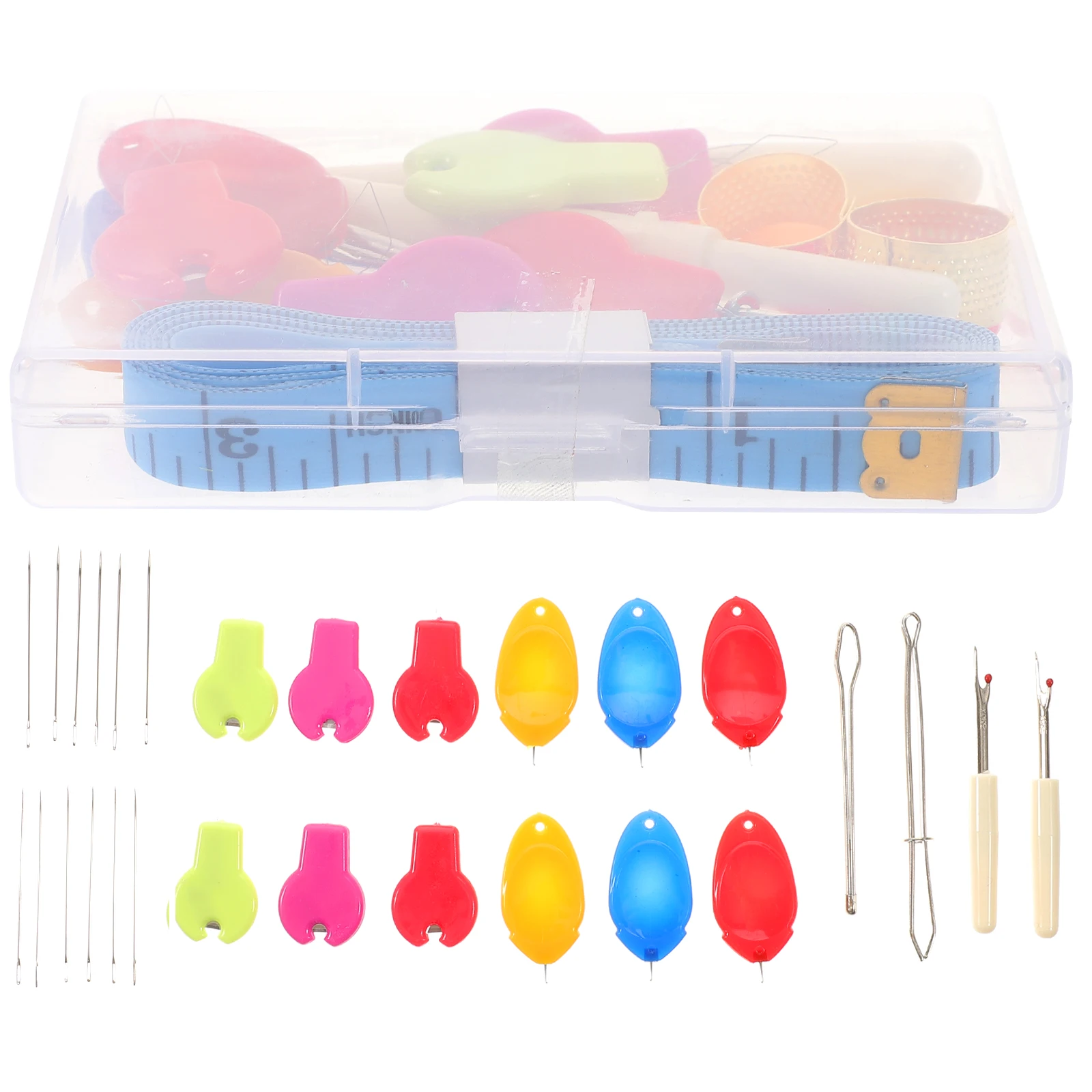 

1 Box Needle Threader Kit Sturdy Portable DIY Sewing Tool for Hand Sewing Cross Stitch Embroidery Accessories Portable Threader