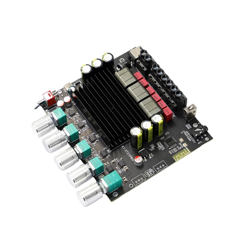 

XY-ST21PRO Bluetooth Digital Power Amplifier Board 2.1 Channel 100Wx2+200W Subwoofer TPA3221 Exceeds 3116