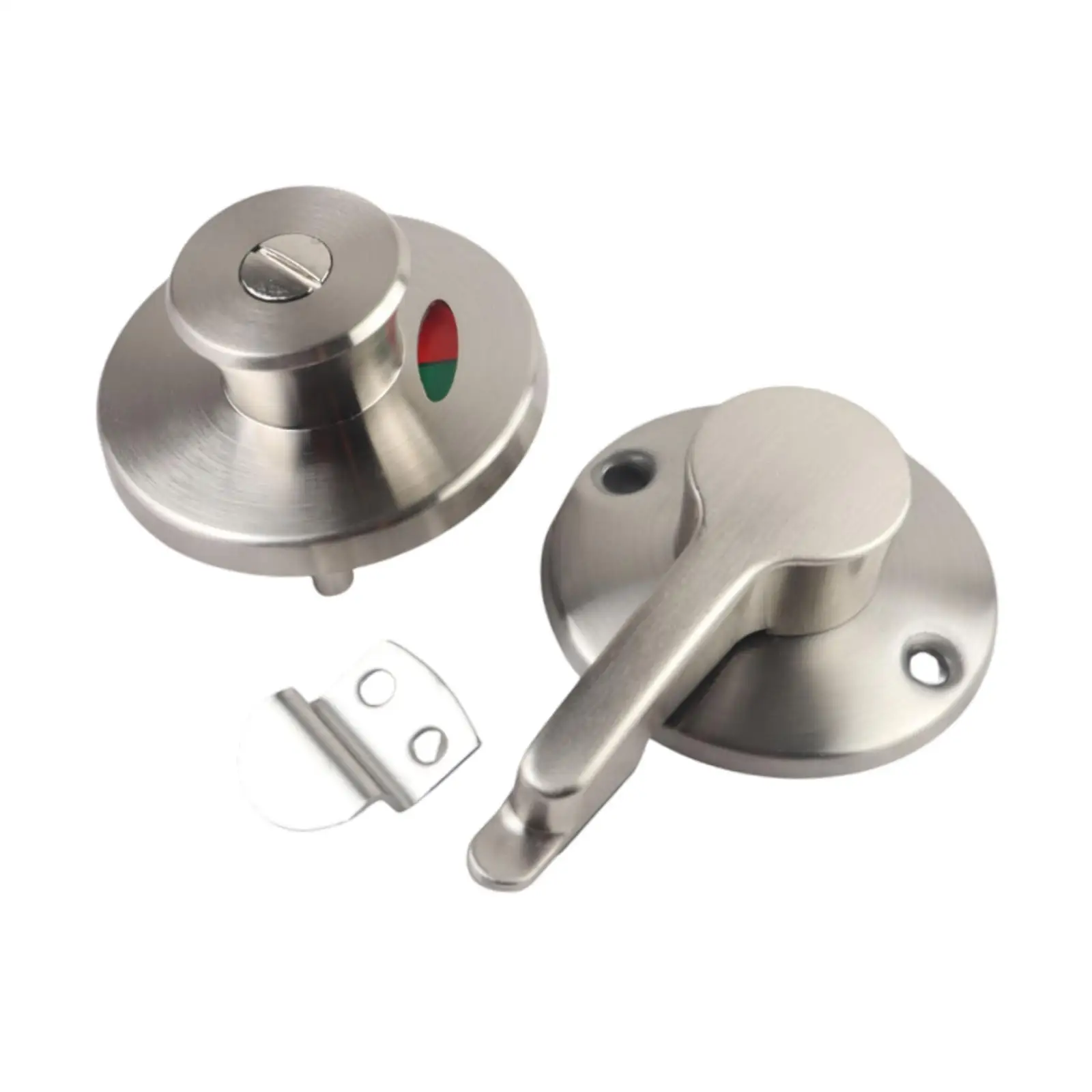 

Bathroom Door Lock Dead Bolt Sturdy Replacement Multipurpose Practical Toilet Latch for Men/Women Restrooms Shopping Mall