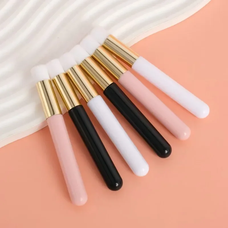 4pcs Beautiful Eyelash Grafting Brush, Cleaning Brush, Eyelash Brush, Nasal Brush, Nose Side Flat Head Soft Bristle Makeup Brush