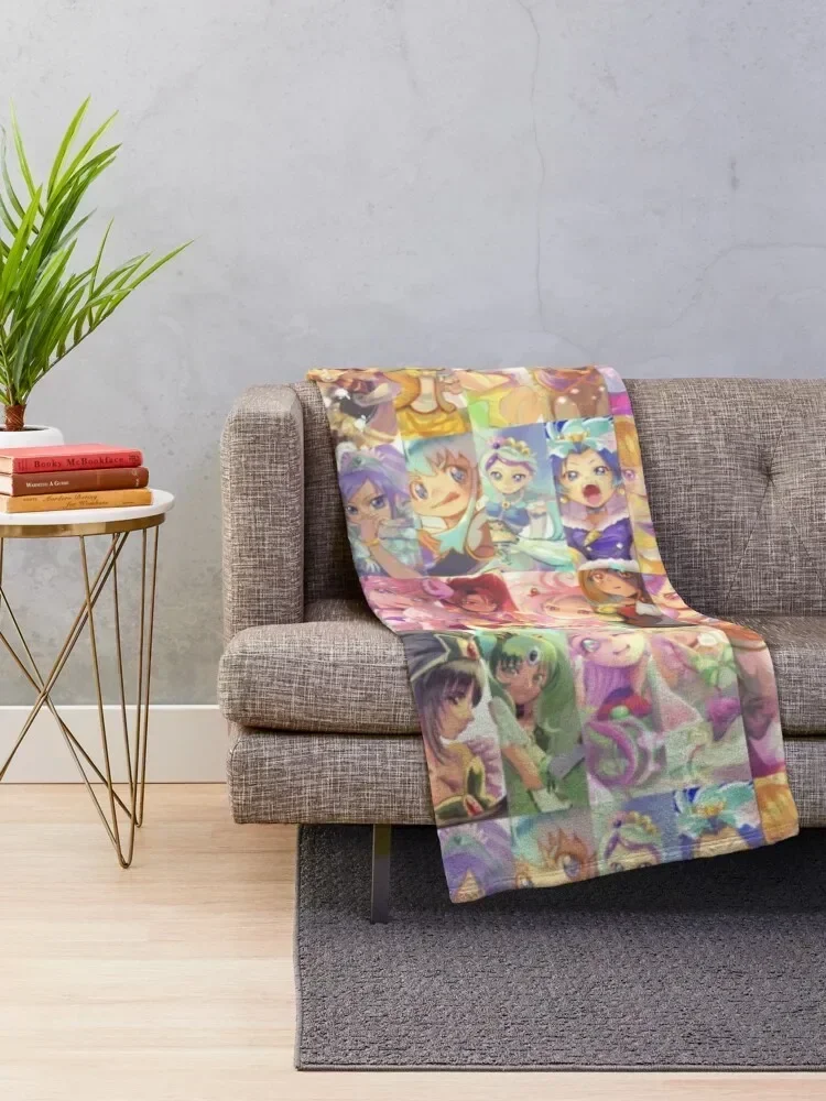 Precure All Stars - New Stage - Mirai No Tomodachi Throw Blanket Giant Sofa Decoratives Blankets