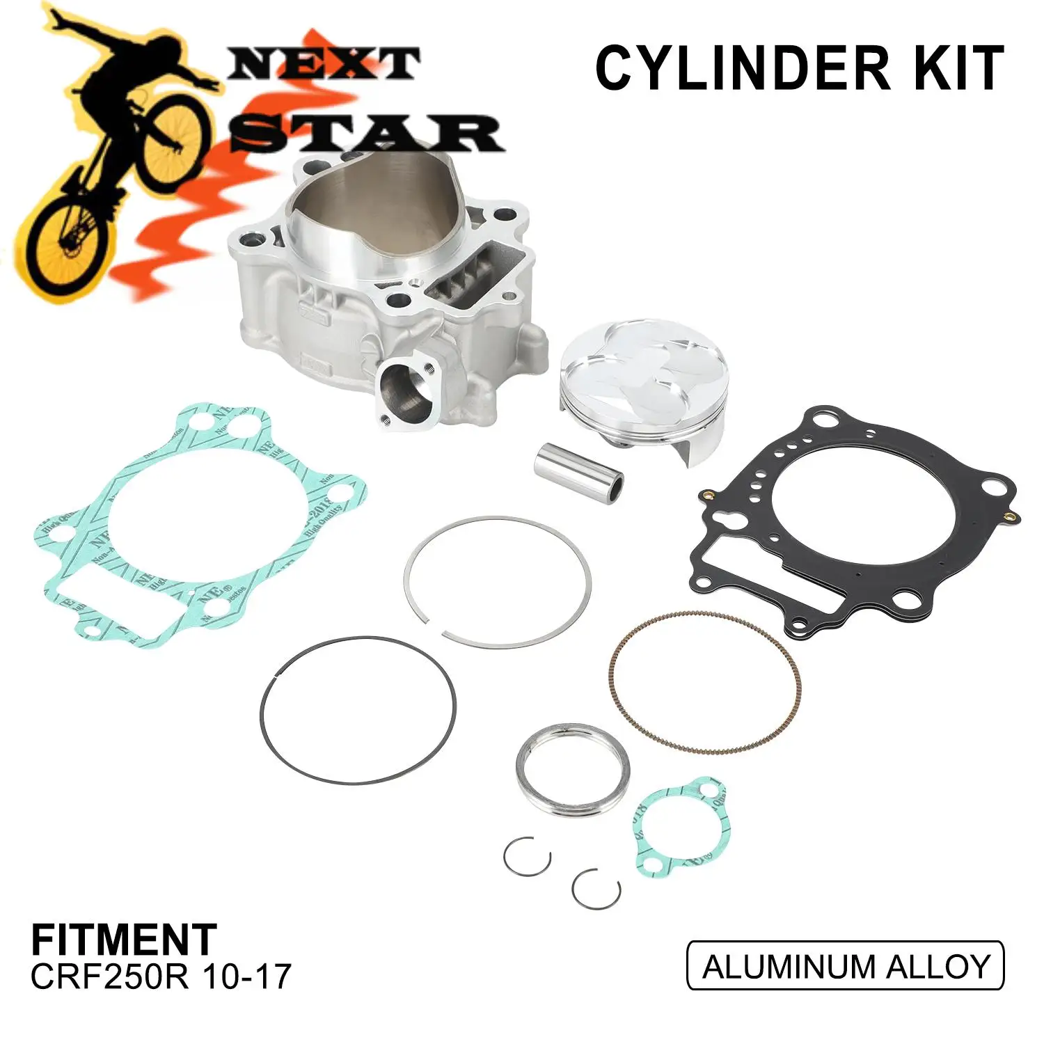 

Cylinder Piston Kit For Honda HONDA CRF250R 2010 2011 2012 2013 2014 2015 2016 2017 Motorcycle Aluminum Alloy