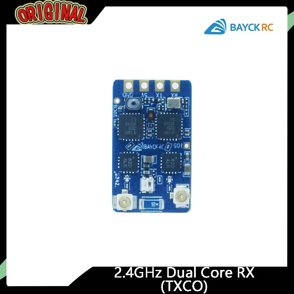 

Двухъядерный приемник BAYCK 2.4G ELRS, ExpressLRS RX с двумя антеннами Т-типа 90/150 мм, идеально подходит для FPV фристайл и гоночных дронов