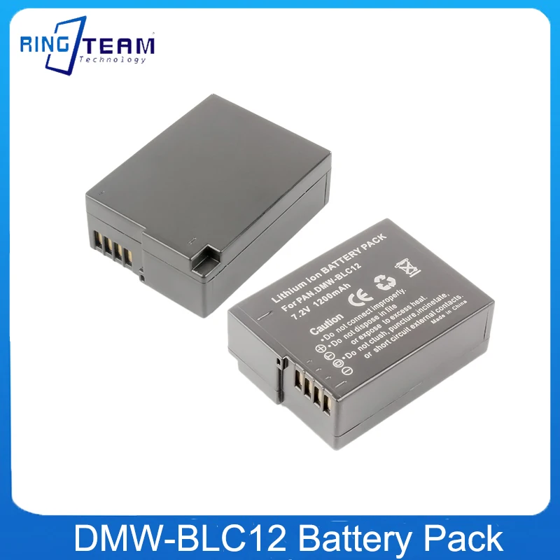 2PCS/LOTS DMW-BLC12 BLC12PP BLC12E BP-DC12 Battery For Panasonic DMC GH2 G6 G5 V-LUX4 FZ1000 FZ200 FZ300GH2 DE-A808A DMW-BTC6 L