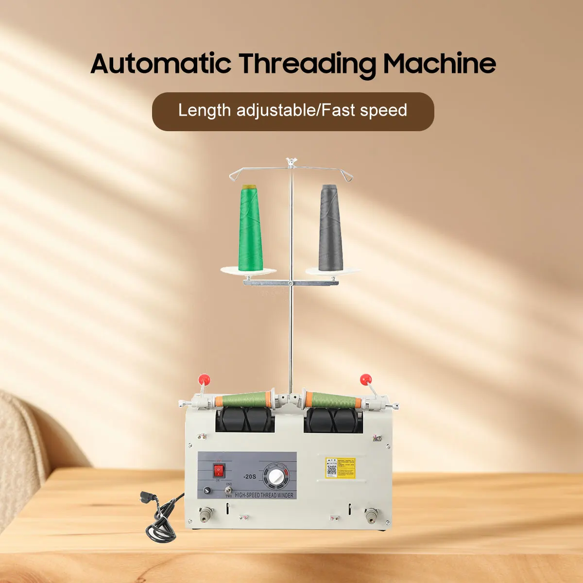 Séparateur de fil à Double tête, enrouleur d'enroulement, fil à coudre, séparateur de fil à broder, séparateur de fil multifonction