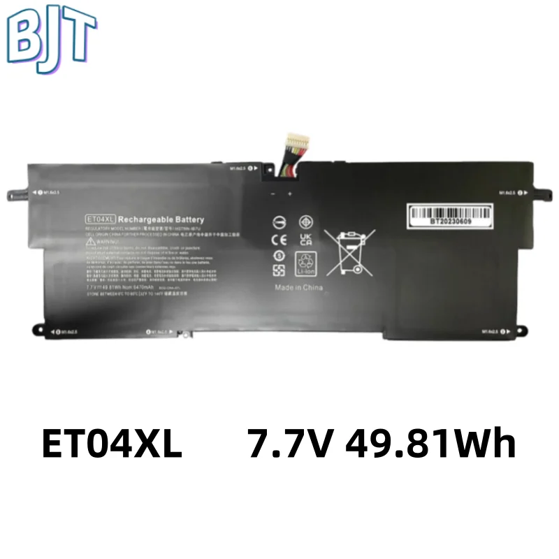 

100% Brand New 7.7V 49.81Wh ET04XL Laptop Battery For HP EliteBook X360 1020 G2 (2TL72EA) HSTNN-IB7U 915030-171 915191-855