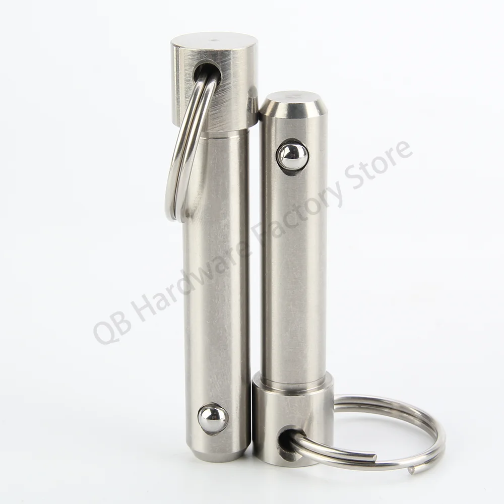 

QB114 Spring Pins Stainless Steel Pin Dia 5~25mm Usable length 10~100mm Quick Release Pin Ball Lock Pins