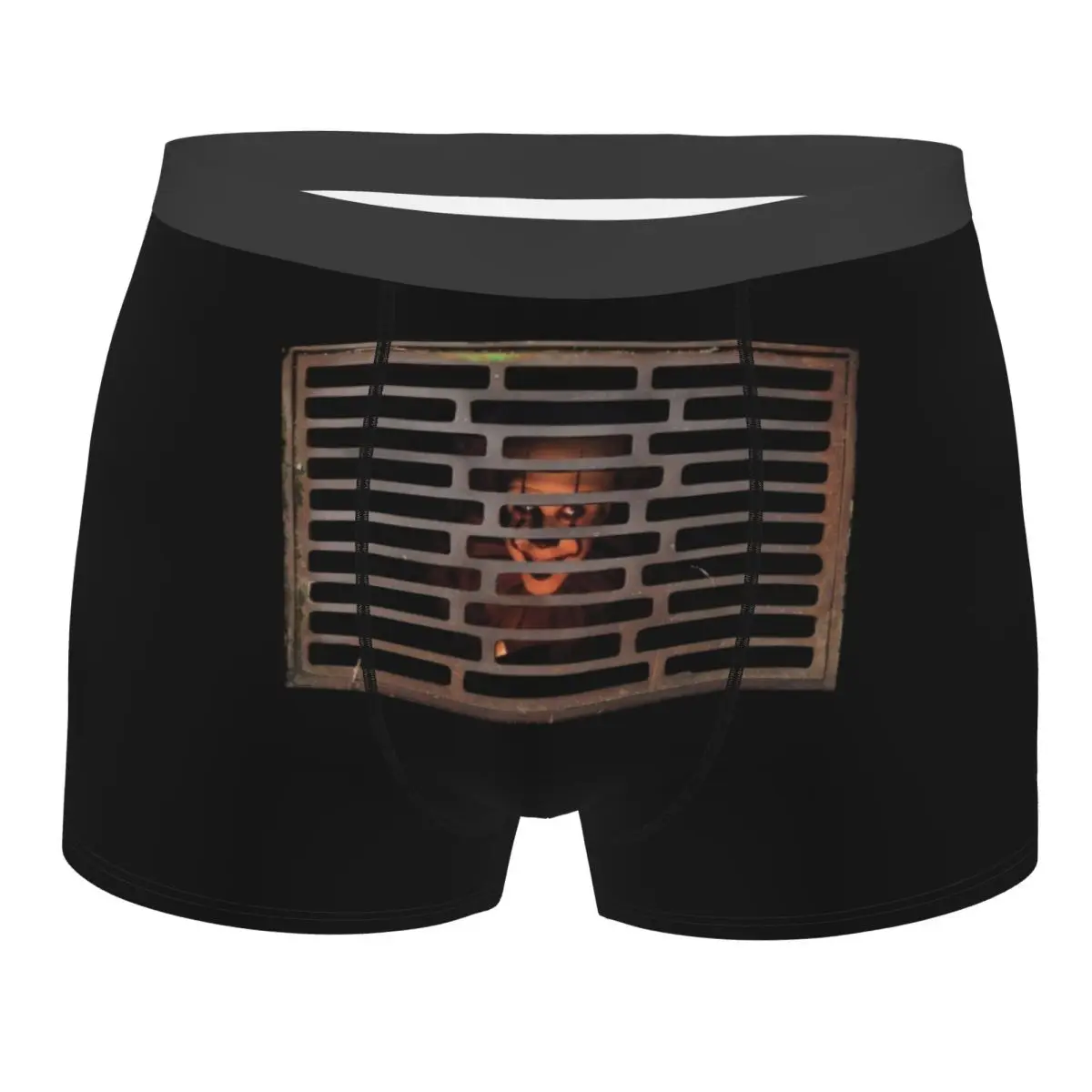 

Custom Clown Horror Creepy Grate Manhole Horror Boxers Shorts Men's Funny Traps Briefs Underwear Fashion Underpants
