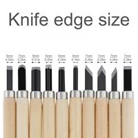 10pcs Grass Tree Handle Material Wood Carving Chisel Set for Carving Woodworking Beginners & Kids,Wood Carving Tools