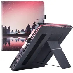 Stand Case for Kobo Elipsa/All-New Kobo Elipsa 2E - Premium PU Leather Sleeve Cover with Hand Strap and Auto Sleep/Wake