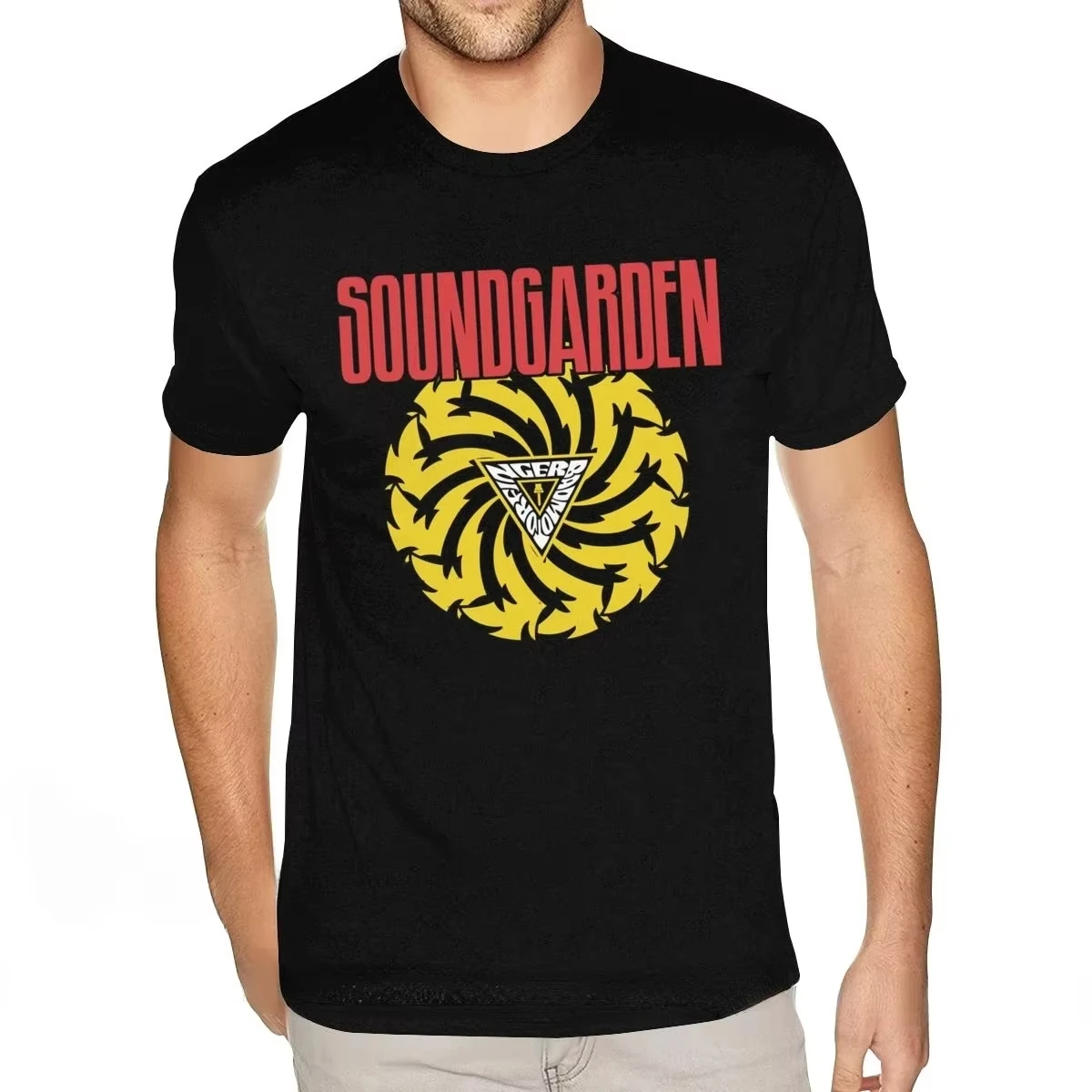 

Men's 80S Retro T-Shirt SoundGarden American Rock Band Graphic T-Shirt Homme Casual Trend Short Sleeve Roupas Masculinas
