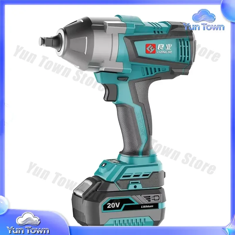 for 1000N m 21V Max Cordless Torque Wrench for Industrial Impact Wrench Electric Brushless Power Hand Driver Battery Tool Set