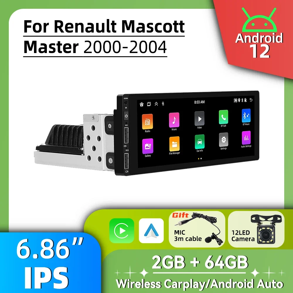 Head Unit Car Multimedia 6.86