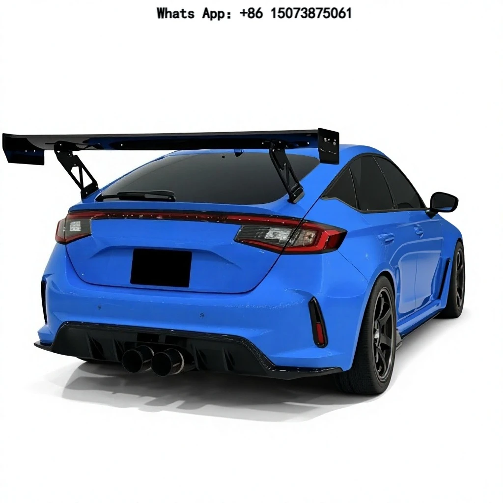 Dry Carbon Fiber 2017-2020 Civic FL5 Rear Wing Spoiler Single Deck GT Style 1700mm