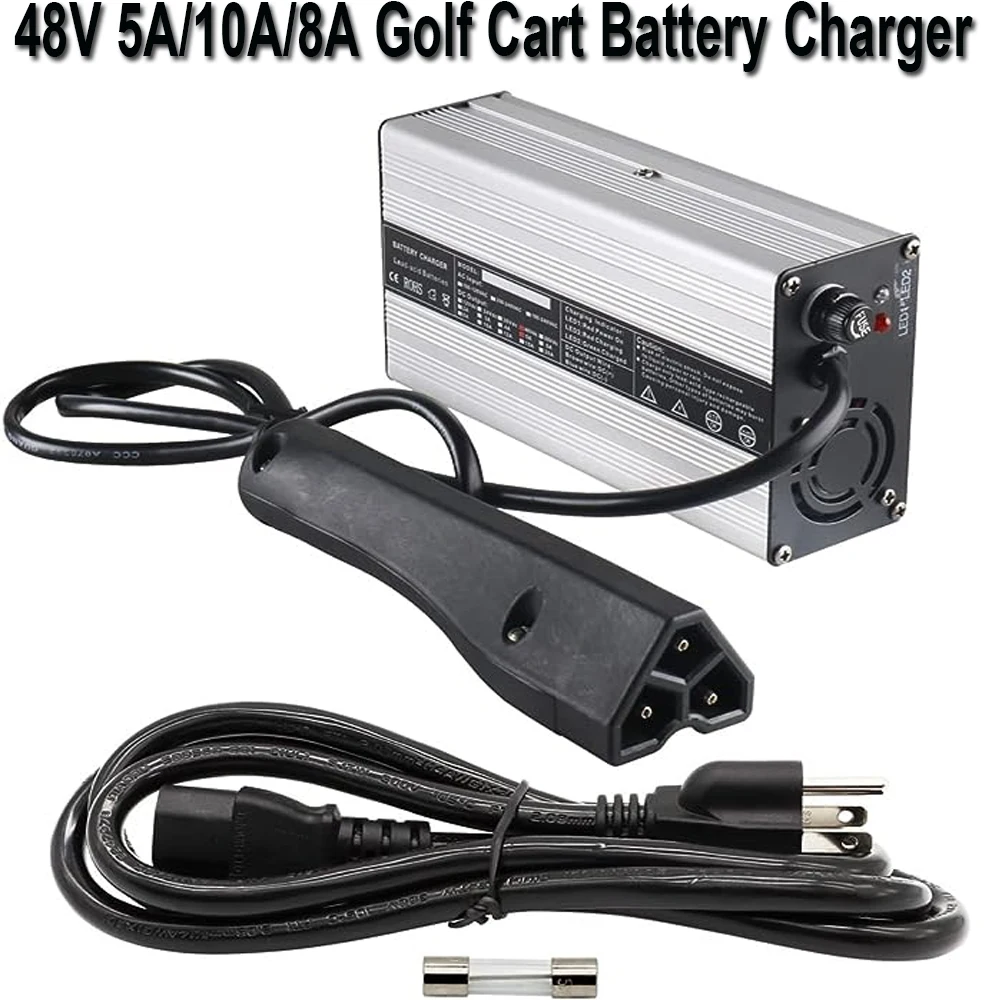 

48V 15A RXV Golf Cart Lead AcidBattery Charger Replacement for Yamaha Star EZGO Club Car DS TXT EXT