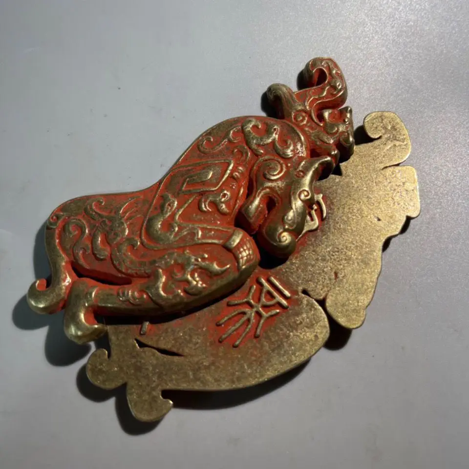 Antique miscellaneous items, tiger talisman, military talisman, token, household bronze ware