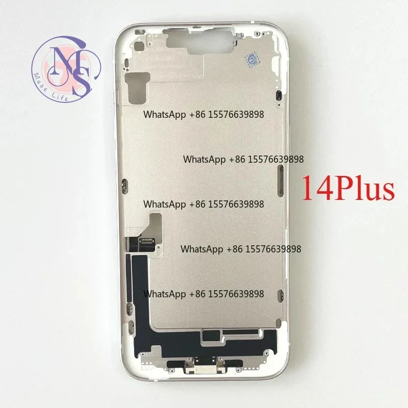 ZOCI-FOR Full Housing Middle Frame Bezel, Chassis With Volume Power Flex Cable Side Button Repair Parts