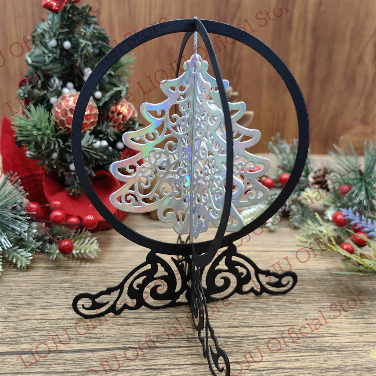 Christmas Crystal Ball Christmas Tree Metal Cutting Dies New for Scrapbooking DIY Album Embossing Folder Paper Card Maker Templa