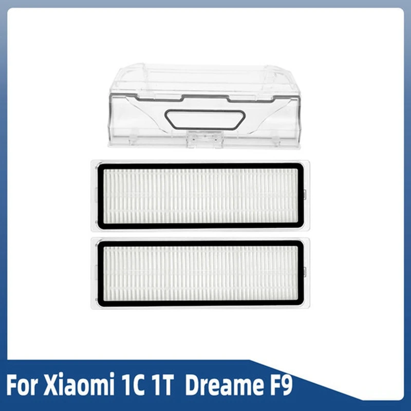 ABUD-สําหรับ Xiaomi Mi Robot Vacuum Mop 1C 1T F9 Mijia หุ่นยนต์เครื่องดูดฝุ่นถังขยะกล่องและตัวกรอง Hepa อะไหล่อุปกรณ์เสริม
