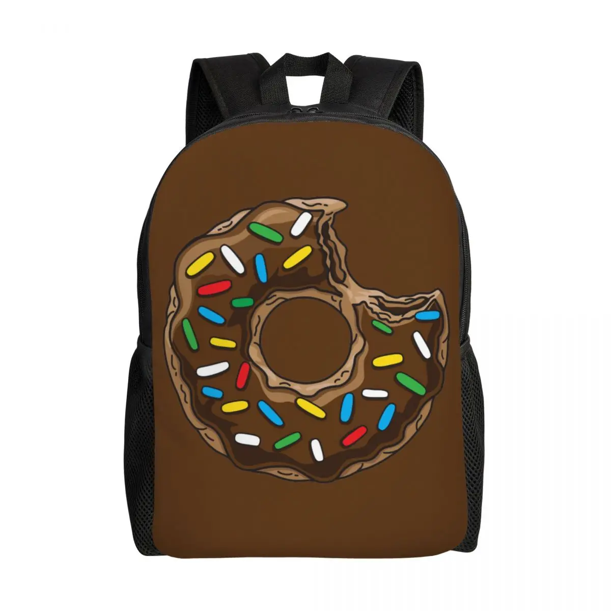 Mochilas de Pão Donut para Homens e Mulheres, Impermeável, Comida Escolar Universitária, Donut Bag, Impressão Bookbags