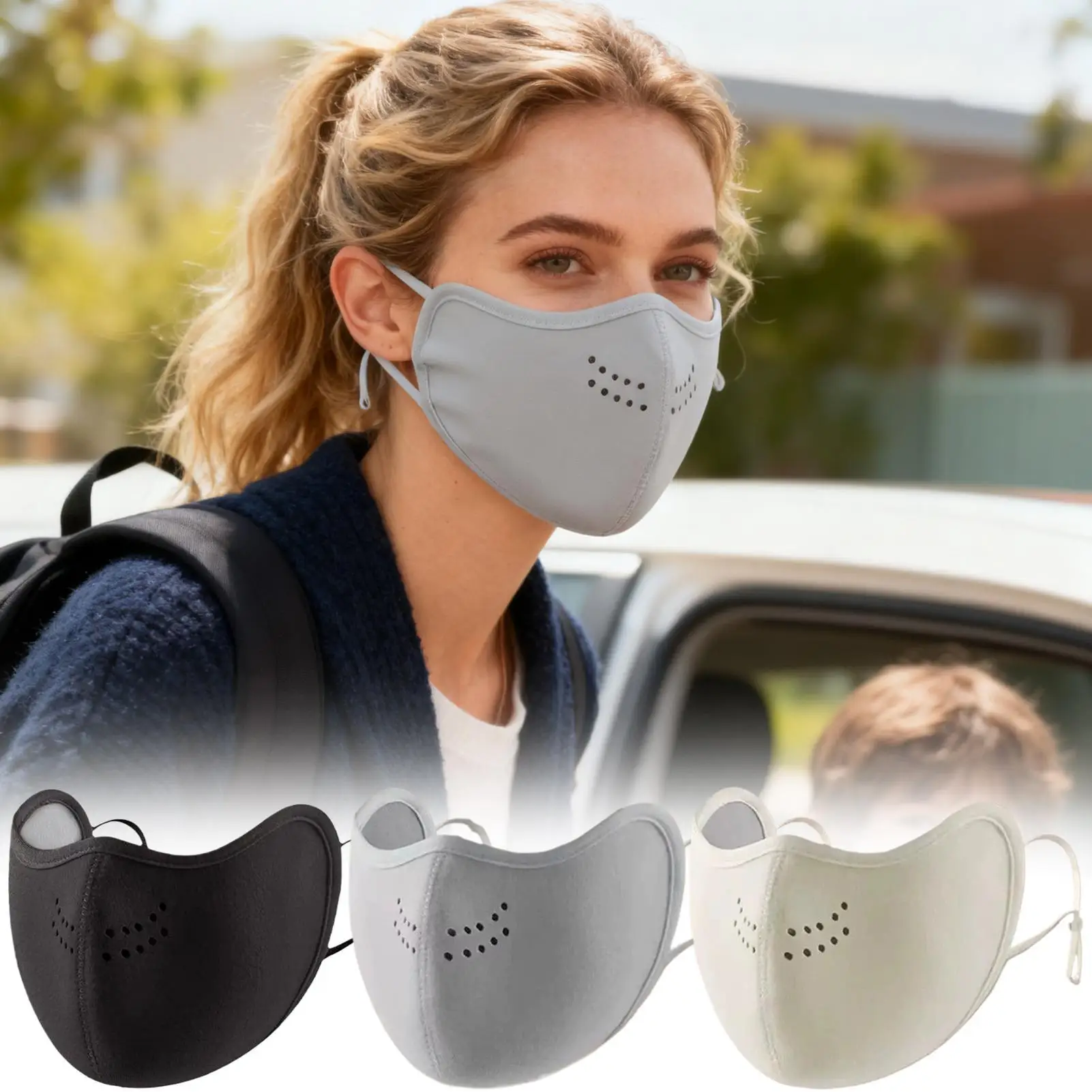 Ski Face Cover Windproof Breathable Thermal Outdoor Riding Warm Face Cover For Men Women Outdoor Sports Motorcycle Riding