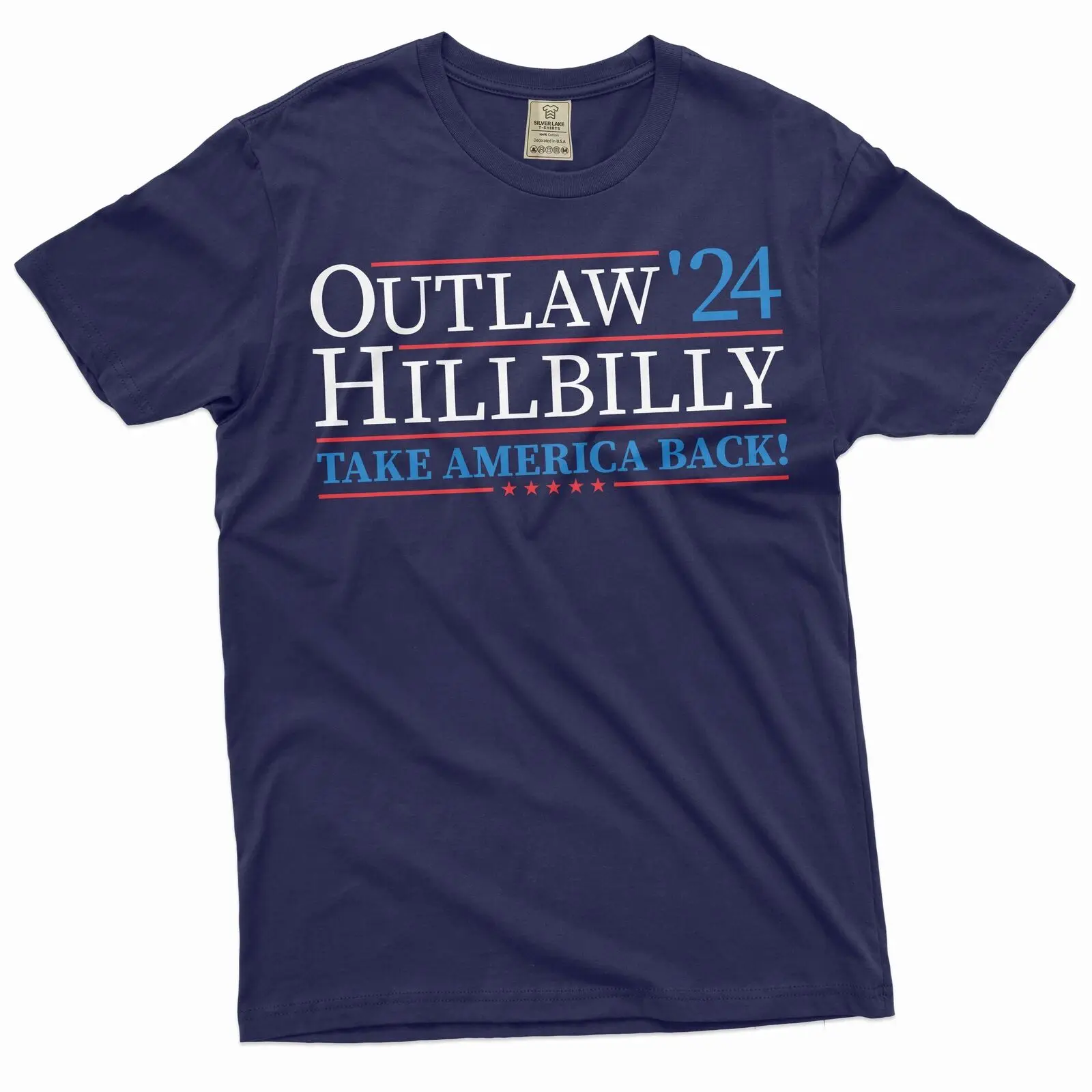 Men's Trump 2024 T-shirt outlaw Hillbilly president tee DJT funny  trump tee