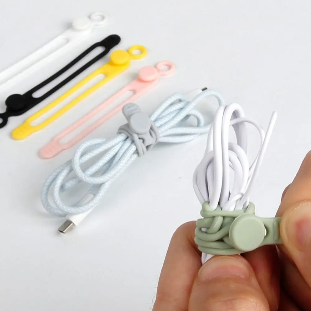 

Winder Wrap Phone Cable Wire Charging Cable Bundling Organizer Reusable Cable Ties Cord Organizer Straps Cable Fixing Straps