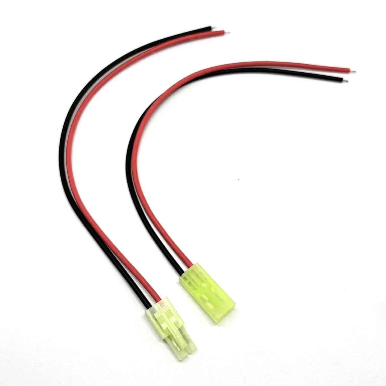1PCS  EL-2P 2pin  4.5mm Male Female Wire Cable 20cm  Connector Green Mini Tamiya Connector with Electric Wire 22AWG