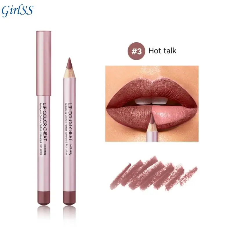 Lip Color Cheat Waterproof Lip Liner Makeup Easy to Color Lip Liner Pencil Lasting Lipstick Lip Pencil T4MB