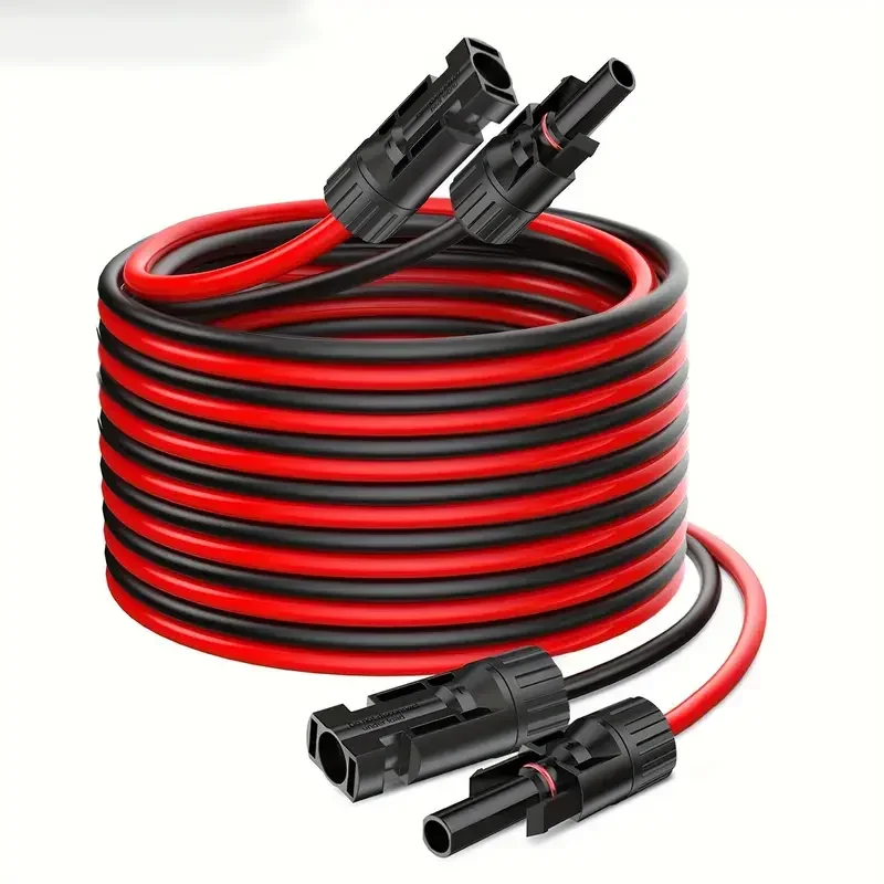 236inch/6M Solar Panel Extension Cable 14AWG Solar Extension Cable Kit With Female Male Connectors For RV Power Station