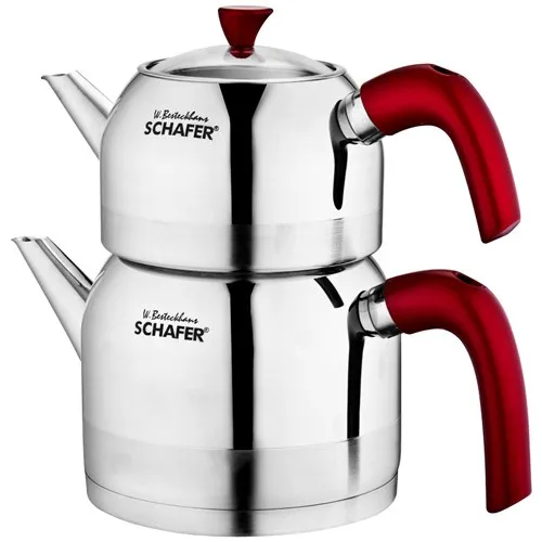 Schafer 4 Piece Island Medium Size Teapot Red