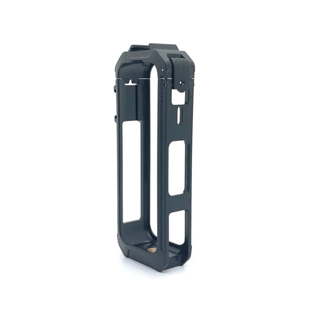 Magnetic Quick Release Frame For Insta360 X5 Camera Cage With Textured PC Construction And Precise Cutouts Black