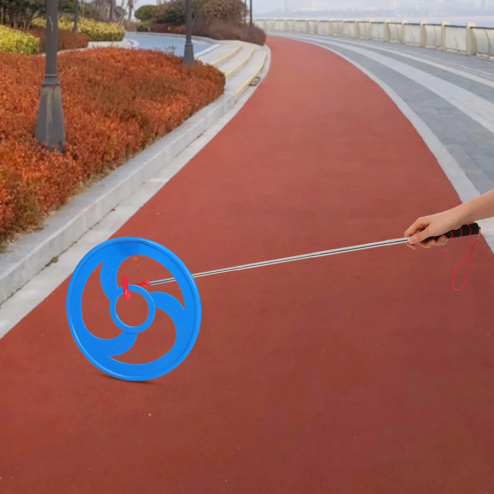 

1Set Chinese Traditional Ring Rolling Plaything Plastic Training Game for Teens Hand-Eye Coordination Outdoor