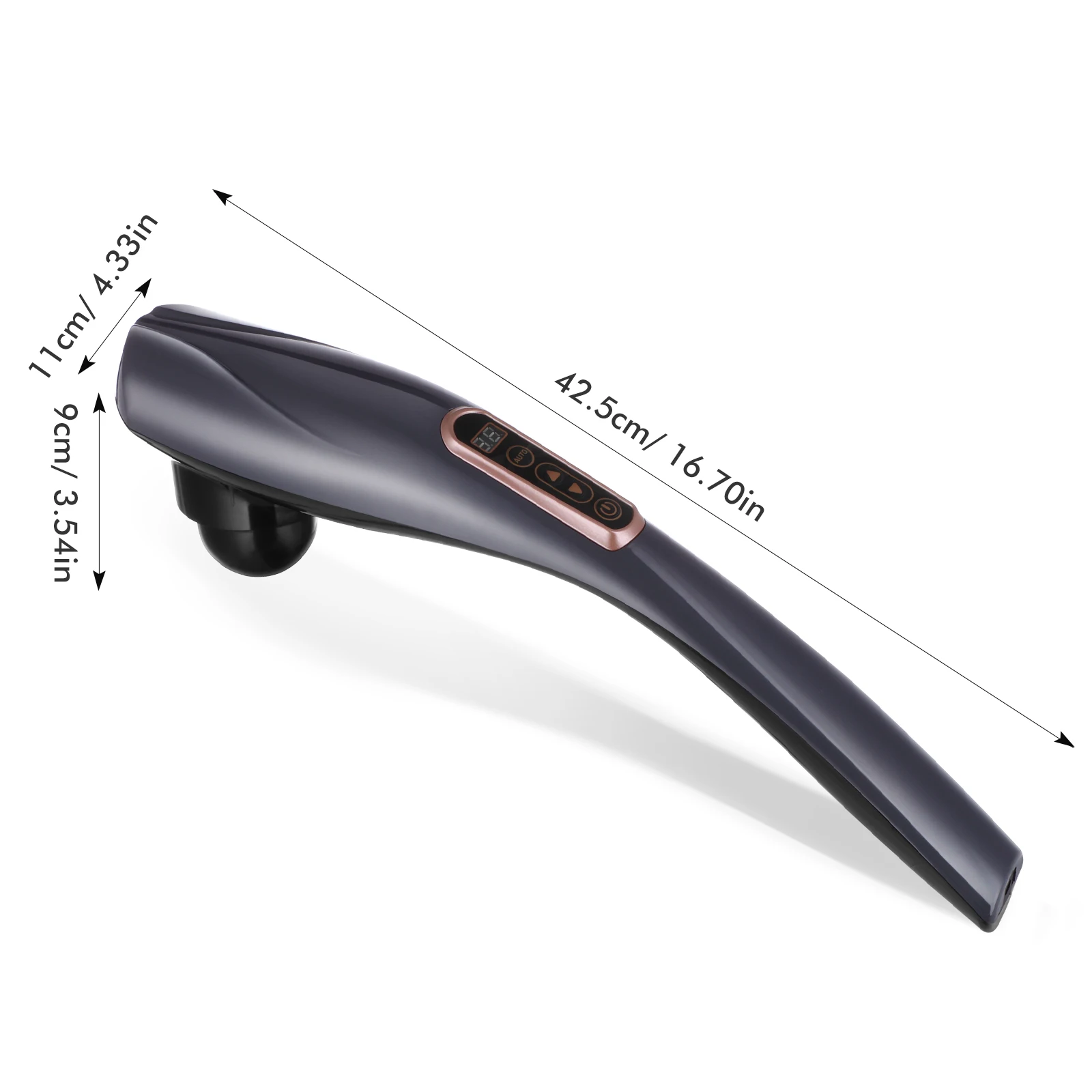 جهاز مساج كهربائي محمول على شكل دولفين قابل لإعادة الشحن 10 مستويات كثافة 12 وضع أداة تدليك الظهر لكامل الجسم والرقبة