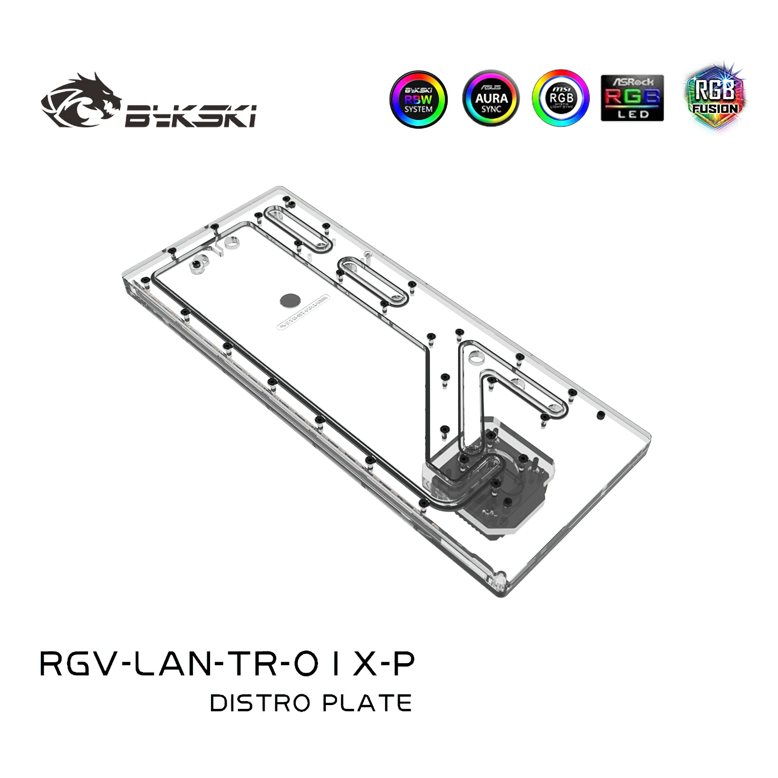 Bykski RGB Water Cooling Distro Plate Reservoir for Lianli ODYSSEY X Chassis RGV-LAN-TR-01X-P