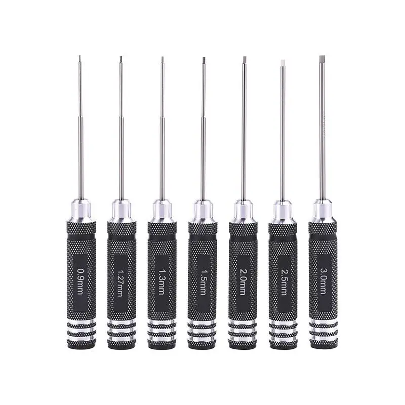 Hex Driver Set Precision 0.9-3mm For RC Models Miniature Allen Wrench Drone Airplane Repair Kit