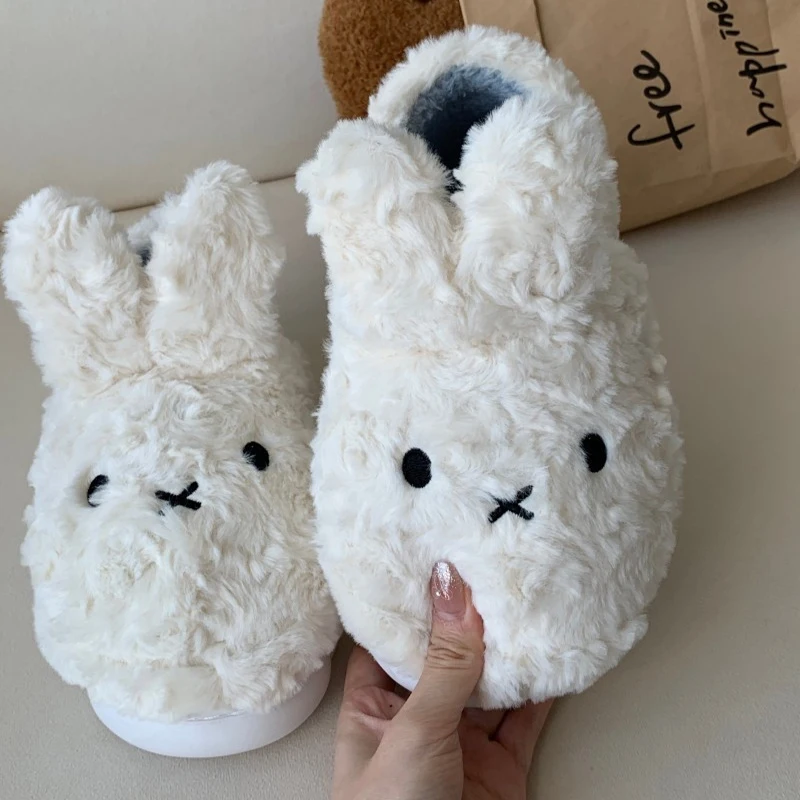 أحذية ميفي القطنية القطيفة للاستخدام الداخلي والخارجي، راحة غامضة دافئة، هدايا كرتونية لطيفة للنساء والفتيات، شباشب قطيفة #3