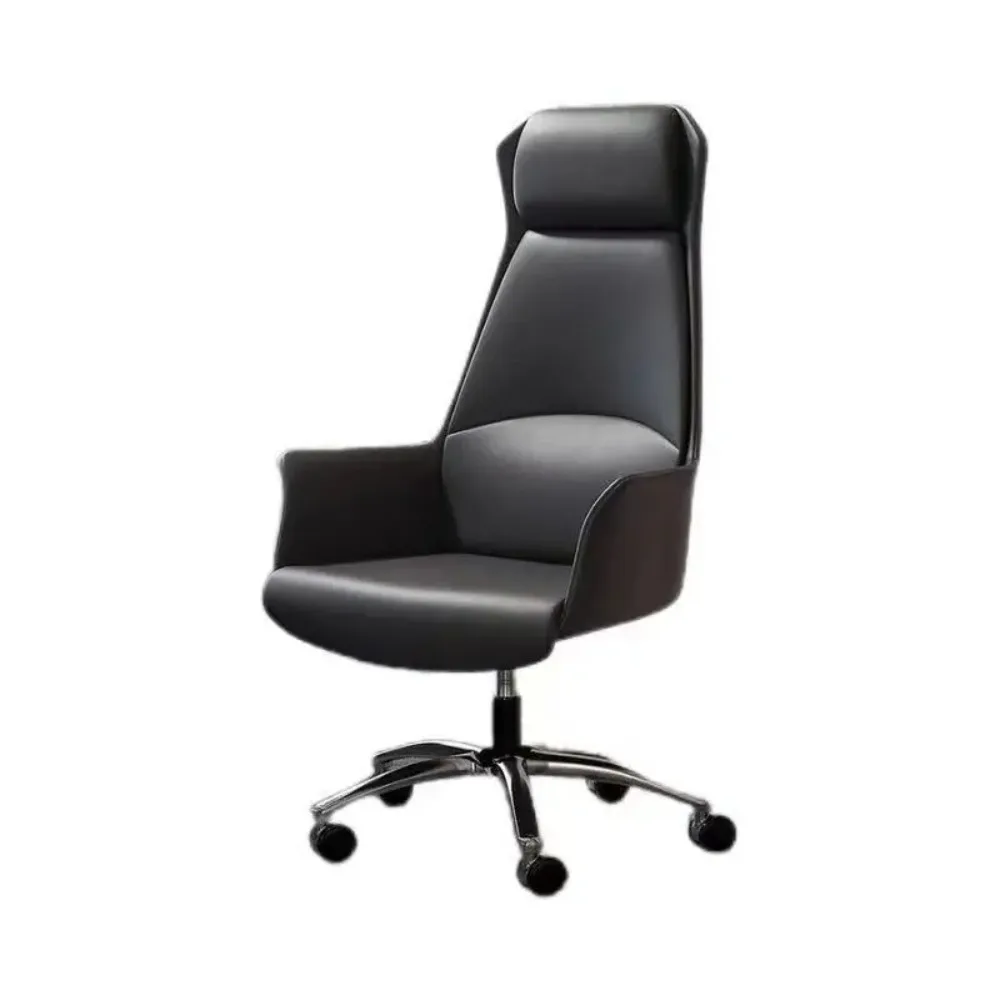 كرسي Boss Office Light الفاخر من الجلد الفاخر للدراسة المنزلية، كمبيوتر مريح ومريح