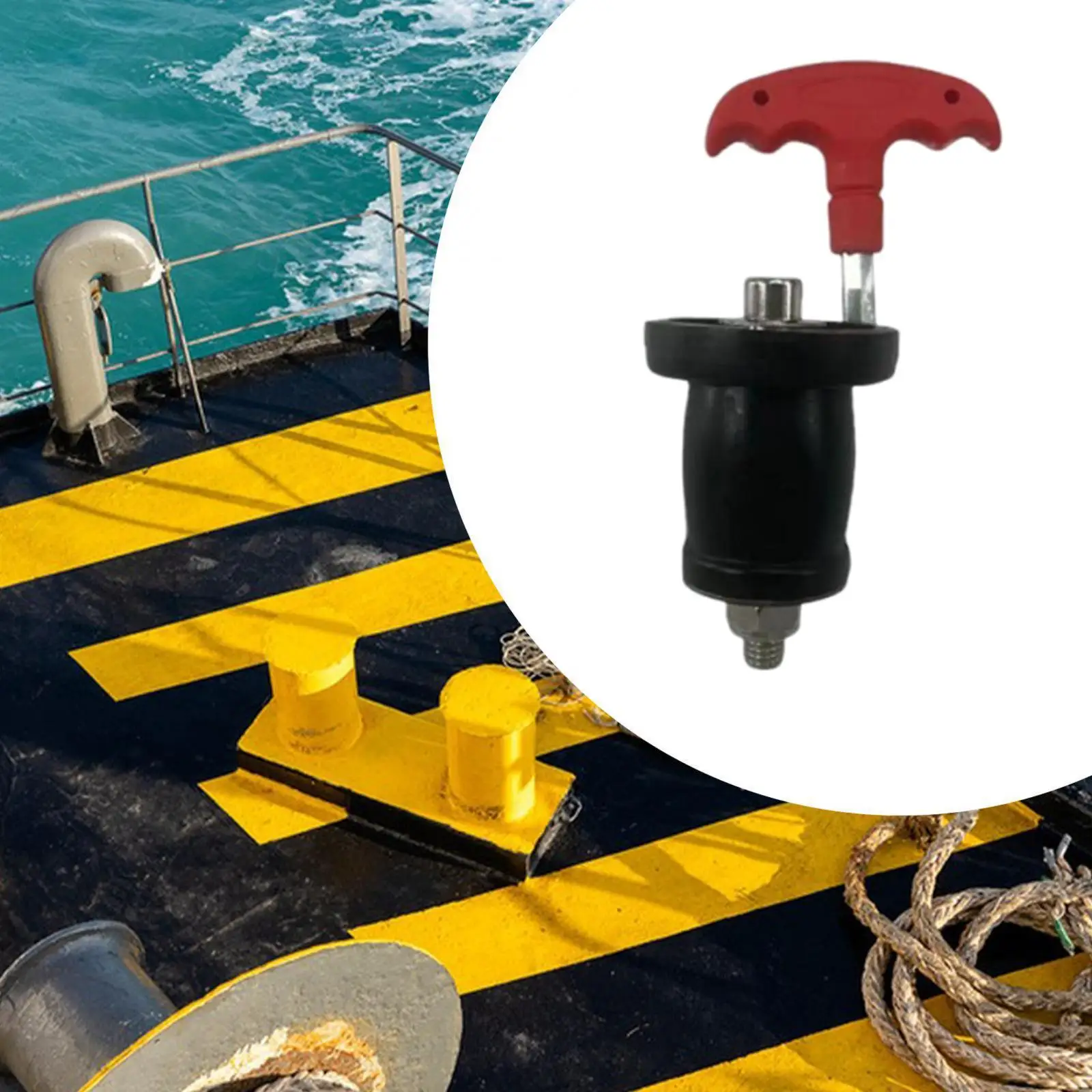 Expansion Drain Plug with Removable Handle Leakproof Reusable Scupper Plugs for Automotive Bathroom Kitchen Basement