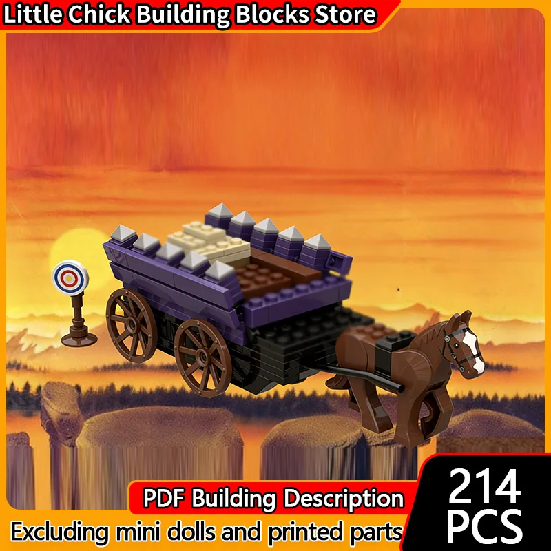 

Medieval Castle Model MOC Building Bricks Castle Carriage Transport Modular Technology Children Holiday Gifts Assemble Toys Suit