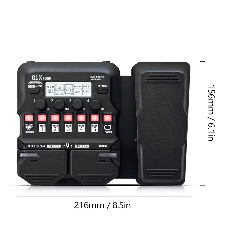 G1X Four/B1X Four Electric Guitar Effect Processors Home Audio Musical Instrument Accessory for Bass Guitar Effectors Pedal