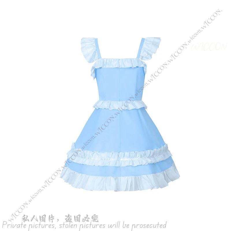 호시미야 이치고 아이카츠! 시리즈 애니메이션 게임 코스프레 할로윈 코스튬 가발, 스타, 아니스 솔로 코스, 핑크 블루 원피스, 코믹콘 팬시