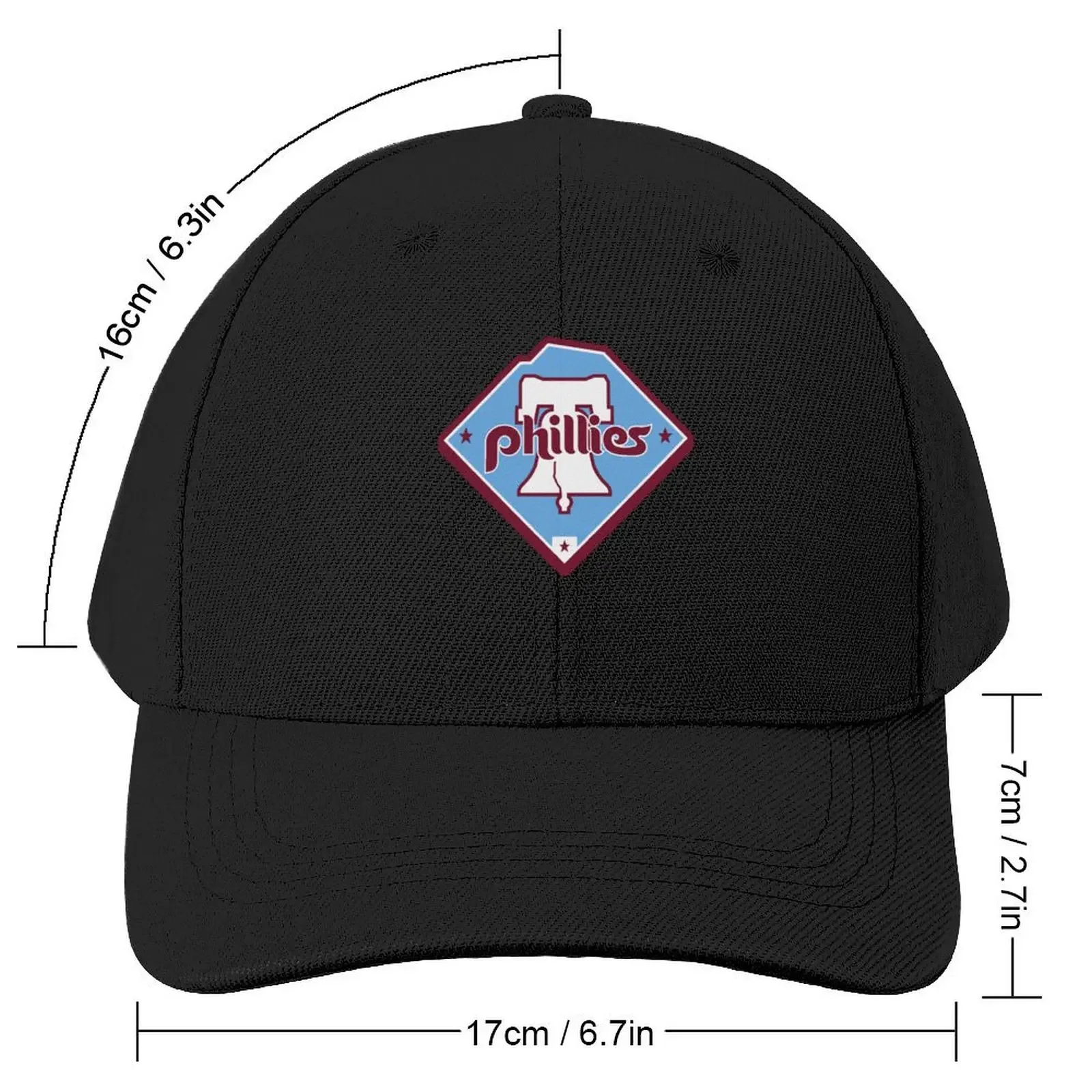 Retro Phillies Baseball Cap Hat Beach Hat Baseball Cap derby hat Female Men's