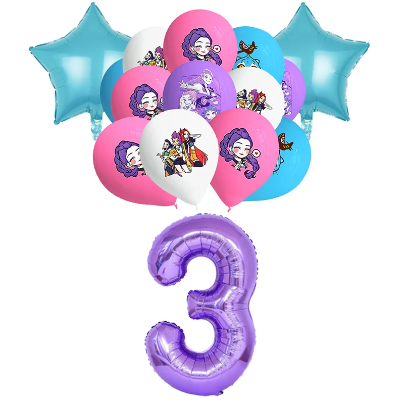 Geburtstagsparty-Dekoration Anime-Charakter Tischgeschirr Teller Becher Ballon-Set Banner Hintergrund Geschenktüte Schlüsselanhänger Party-Zubehör