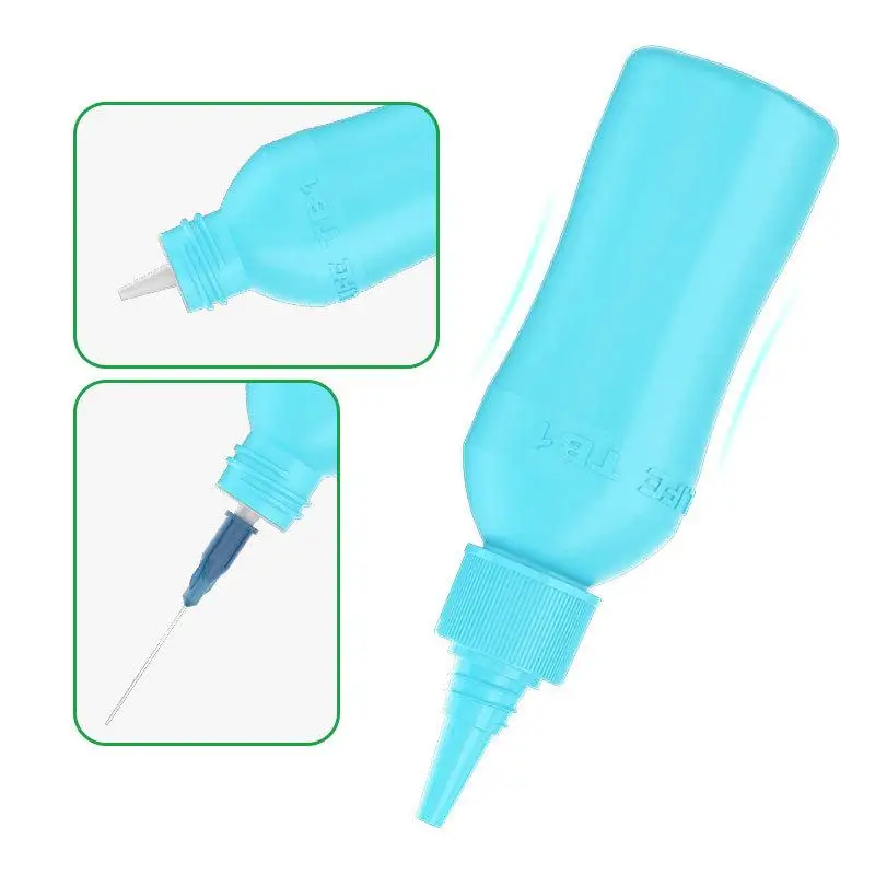 

50 мл бутылка для ремонта телефона с иглой TB1, пустая пластиковая бутылка для спирта, паяльный флюс, дозатор канифоли